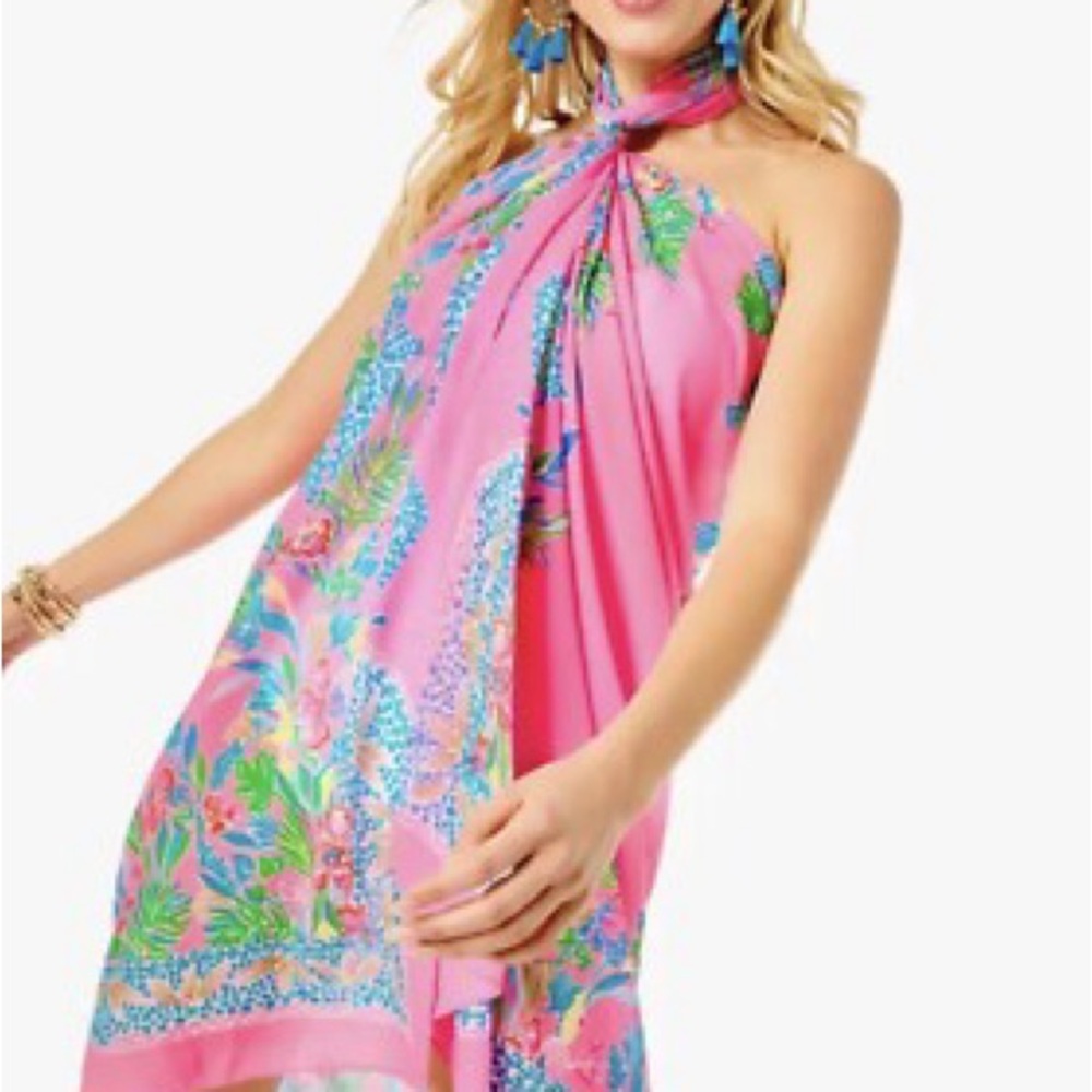 NWT Lilly Pulitzer Havana Pink Casa Jaguar Pareo
